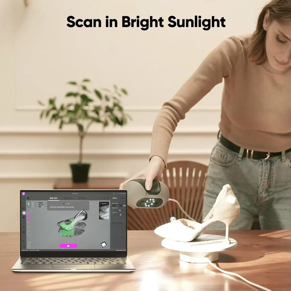 Handheld 3D Scanner Mole 3D Model Scanners Accuracy 0.05mm Speed 10FPS Anti-Shake