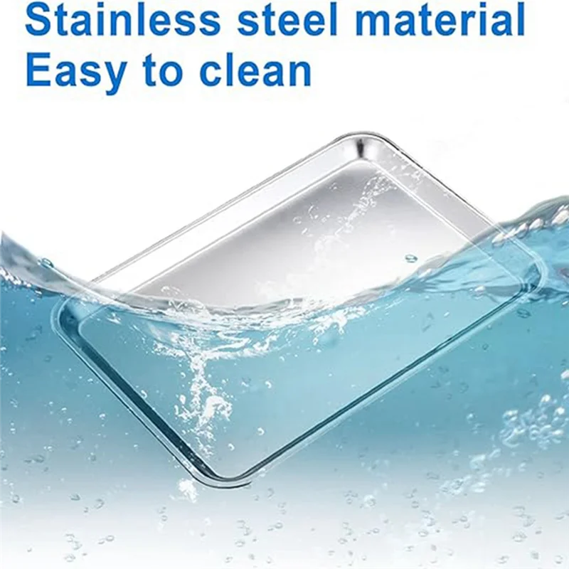 

Ultra 6 Baking Baking Cookie Trays Flat Bottom Tray Set Grill Tray Deep Cooking Tray Suitable For Bread Machine And Oven