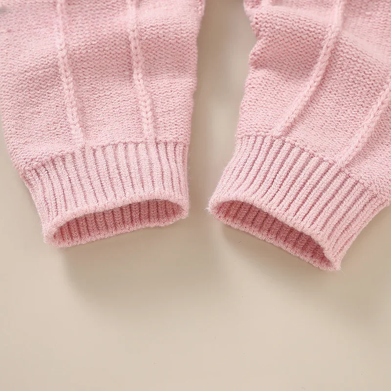 Tute per neonati cappelli coperte di sicurezza completi 3 pezzi set indossare neonate pagliaccetti vestiti 0-18m rosa senza maniche a maglia