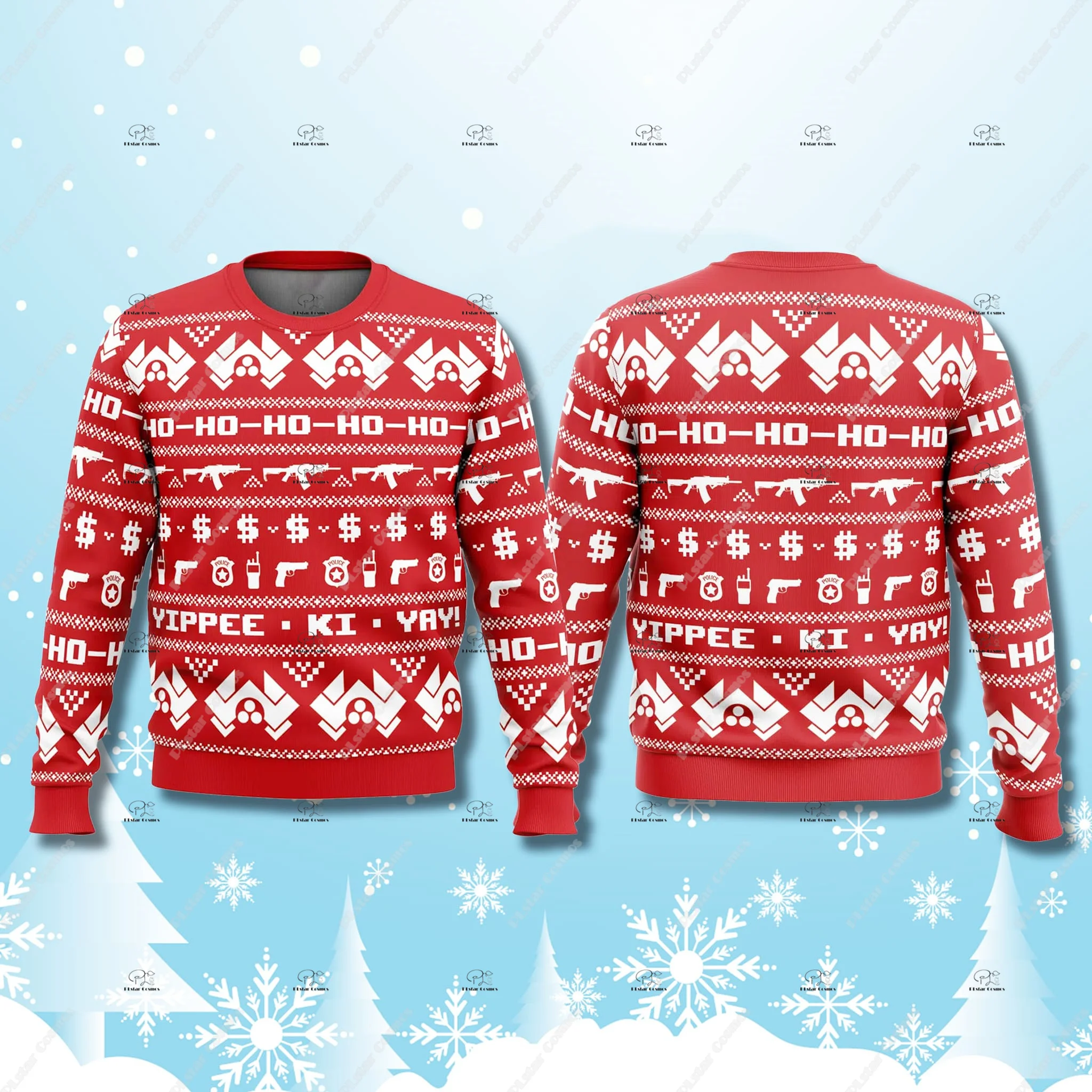 Christmas Santa Claus Cosplay Cat Pet knitted Sweater Graffiti Retro Vintage 3DPrint Pullover Casual Funny Winter Sweatshirts 17