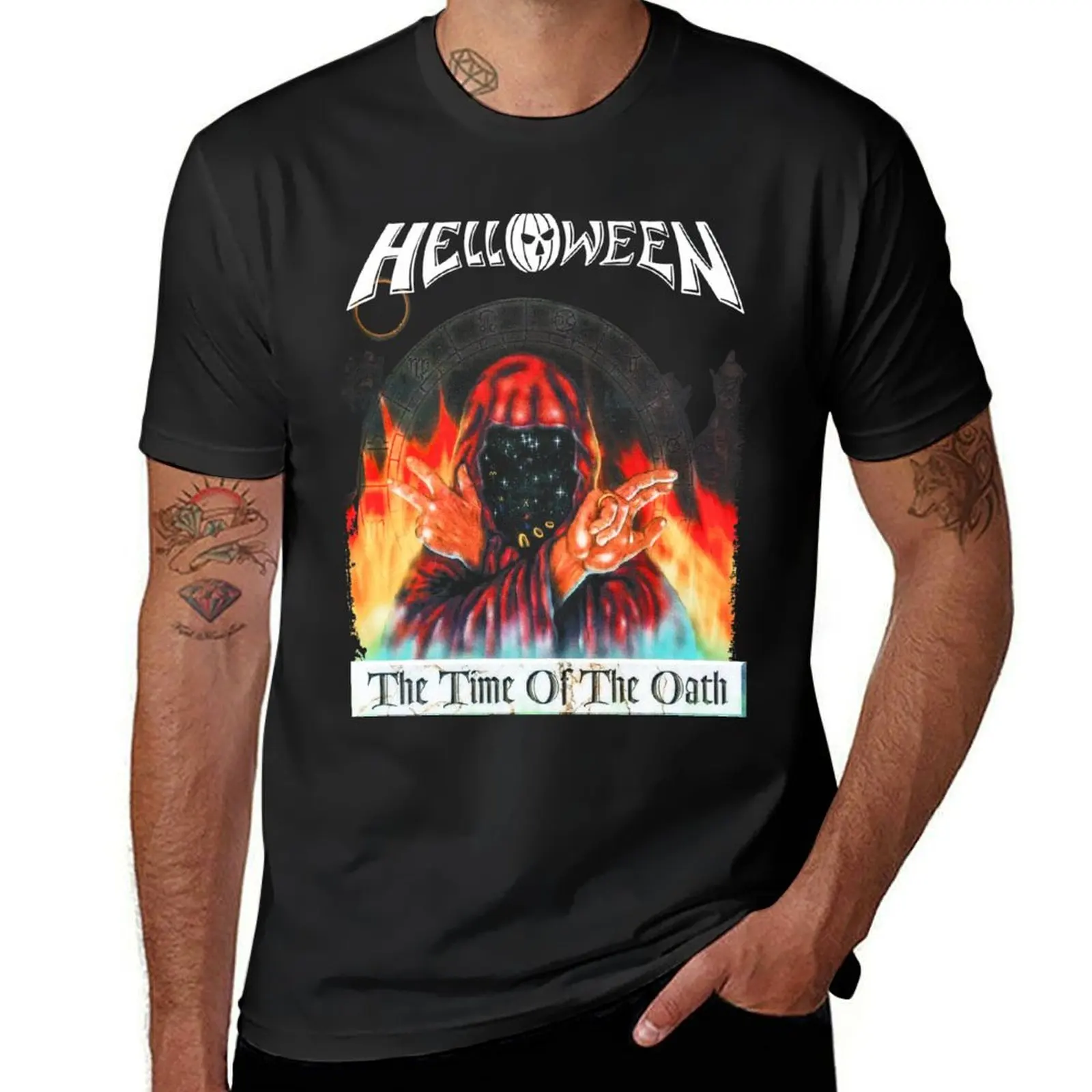 

Helloween - The Time of the Oath T-Shirt Blouse customs anime designer t shirt men