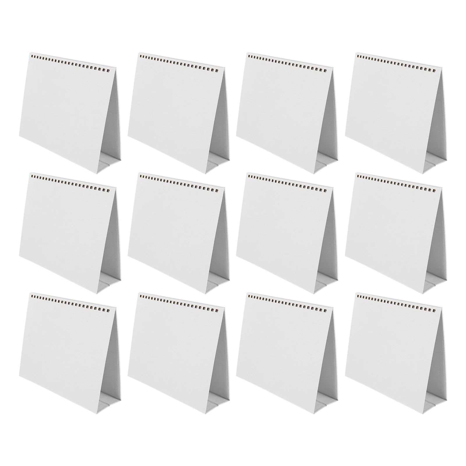 

12pcs Diy Desktop Base Decorative Desk Calendar Rack For Home Office Multi-Purpose Calendar Making Supply Iridescent
