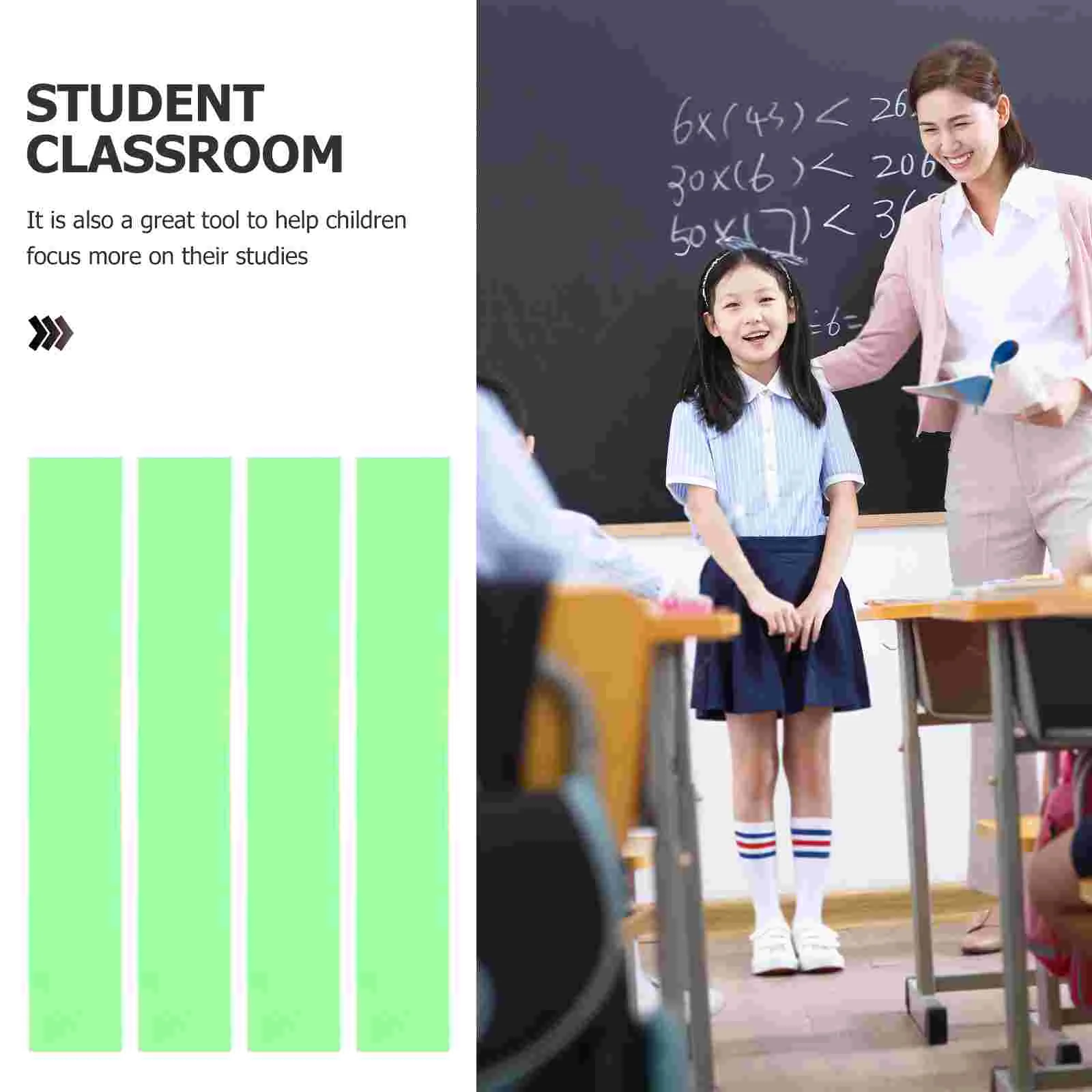 أشرطة مرنة لكرسي طاولة المكتب وأشرطة تثبيت للفصل الدراسي للأطفال باللون الأصفر #5