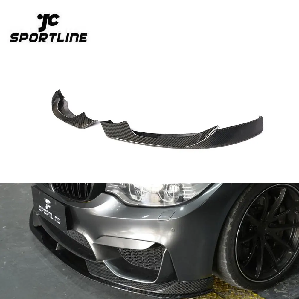 

Carbon Fiber Front Bumper Side Lip Splitter For BMW F80 M3 Sedan F82 F83 M4 Coupe Original M Bumper 12-18