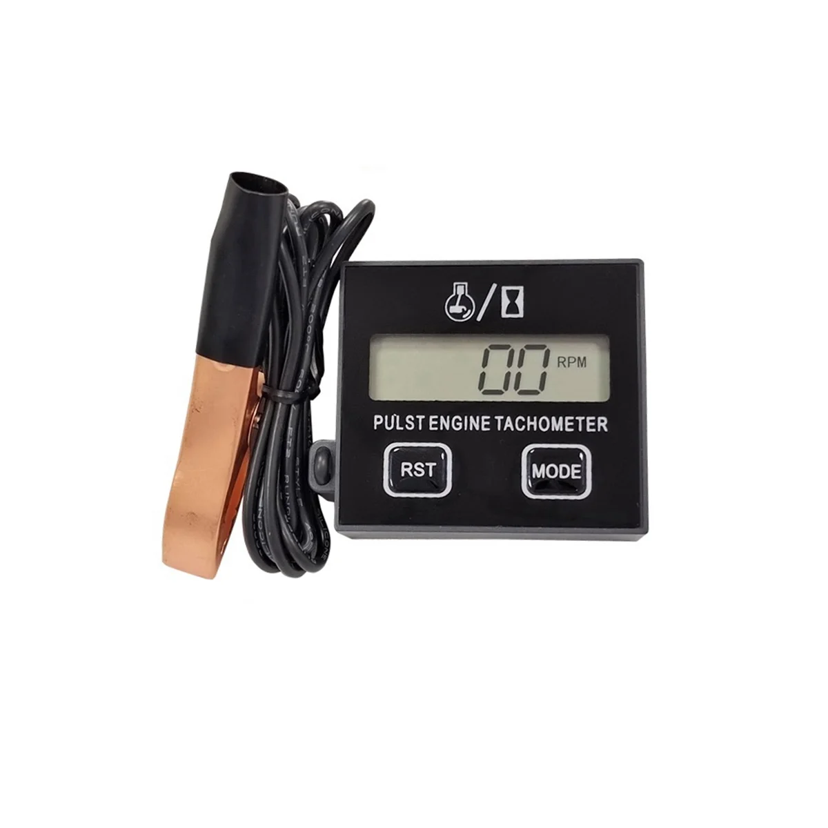 Digital Gasoline Engine Tachometer Resettable Inductive Contact Tachometer for Chain Saw Engine Lawnmower