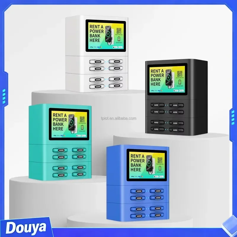QR Scan Code Mobile Power Charging Station with Screen Self-service Vending Machine