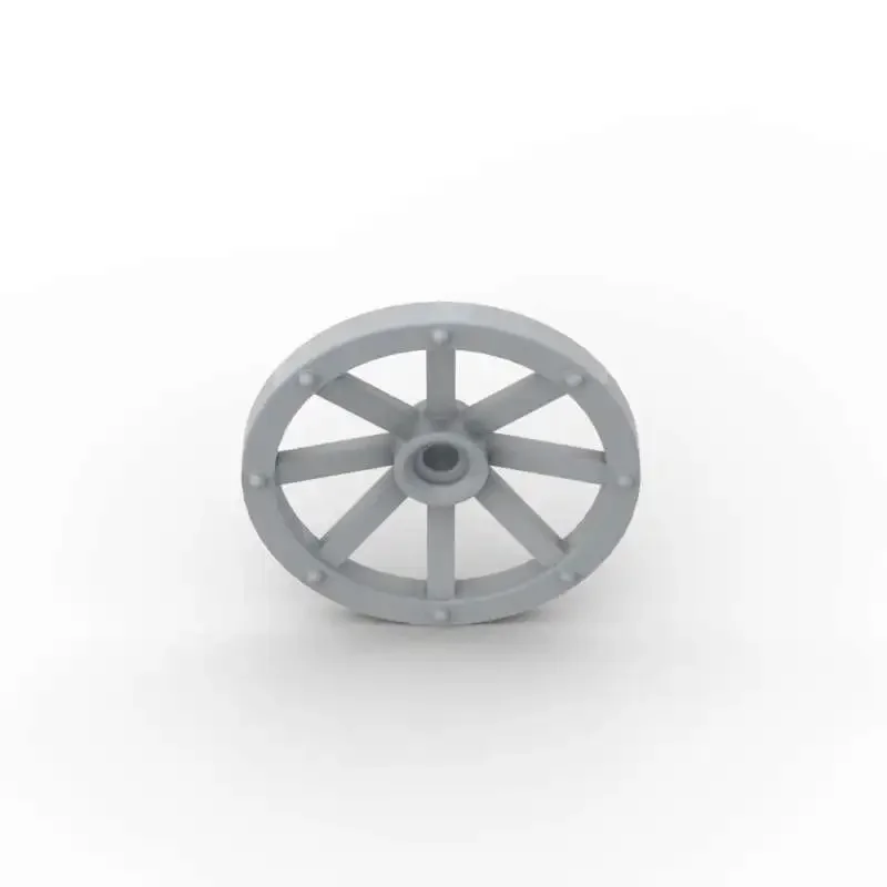 MOC 10PCS Puzzle Particle 4489 Wheel Wagon Large 33mm Building Blocks Notched For Holder Pin Bricks Toy For Gift Dropshipping