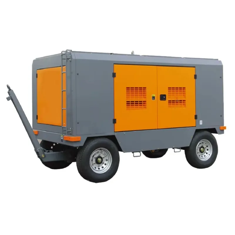 Portable Diesel Screw Air Compressor for Water Well and Mining