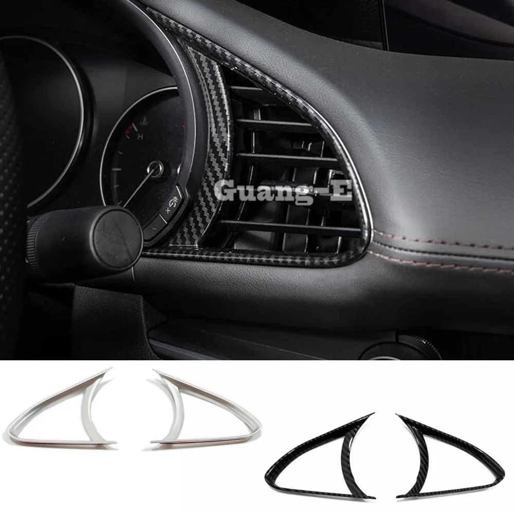 

Car Garnish Cover Trim Frame Stick Front Left+Right Air Conditioning Outlet Vent For Mazda 3 Mazda3 Axela M3 2019 2020 2021 2022