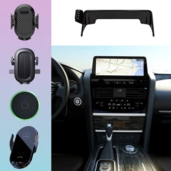 For Nissan Armada 2021 2022 2023 2024 Phone Holder Car Magnet Wireless Charging Mobile Phone Mount MagSafe Support Accessories