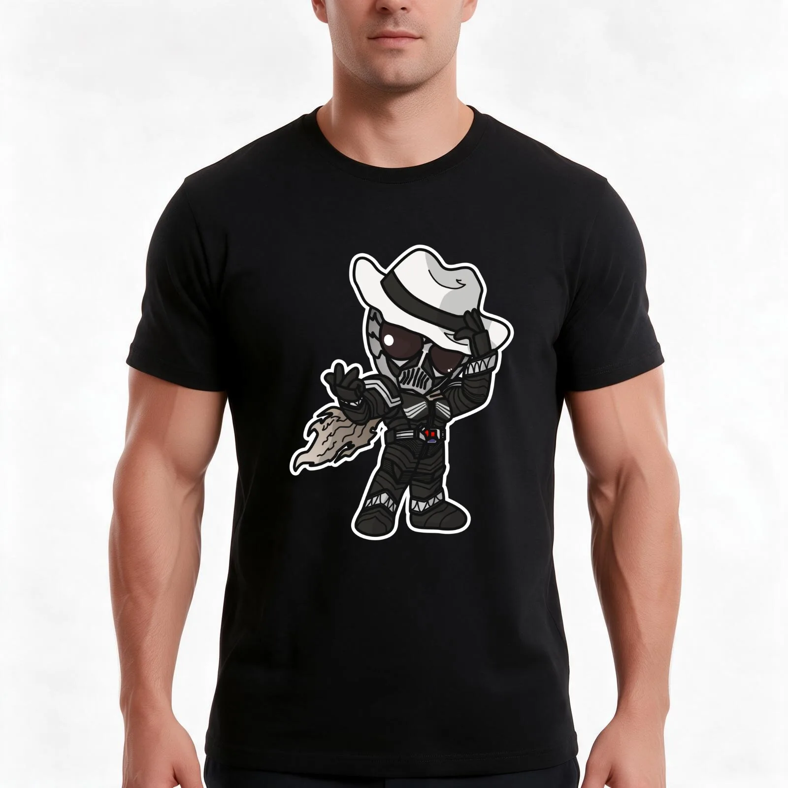 Kamen Rider Skull Chibi Style Kawaii T-Shirt Summer Casual Cotton Tee Oversized Streetwear Tops Vintage Graphic Print
