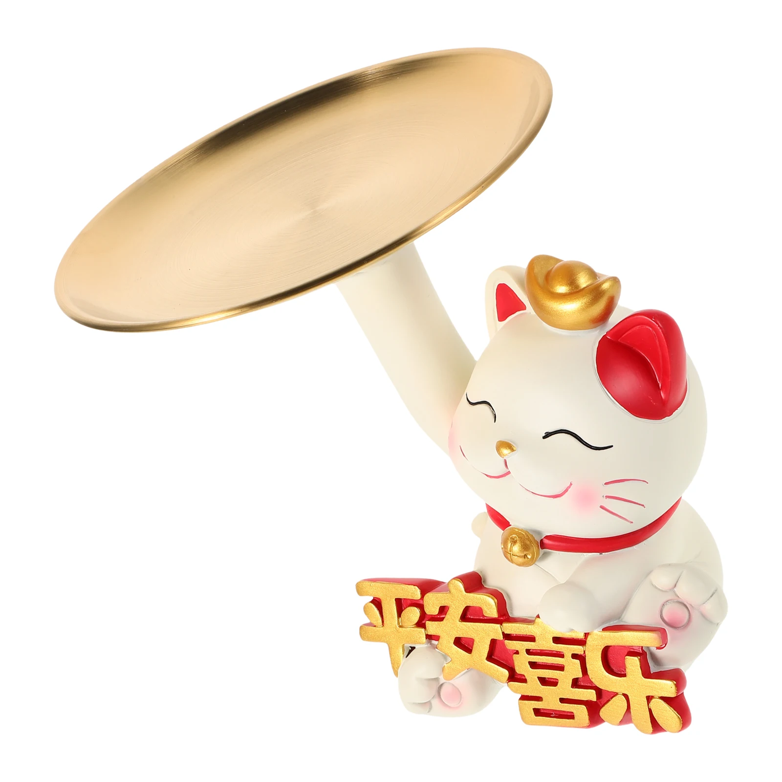 

Cat Key Bowl Resin Decorative Entryway Table Ornament Multifunctional Storage For Home Office Hotel Use Adorable Candy Dish Cat