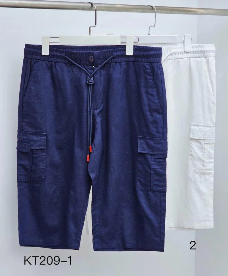 

BILLIONAIRE BLKA CPTG Shorts Linen Thin 2024 Spring Summer new fashion Straight Breathable outdoors Big Size 31-40 Sports Pants