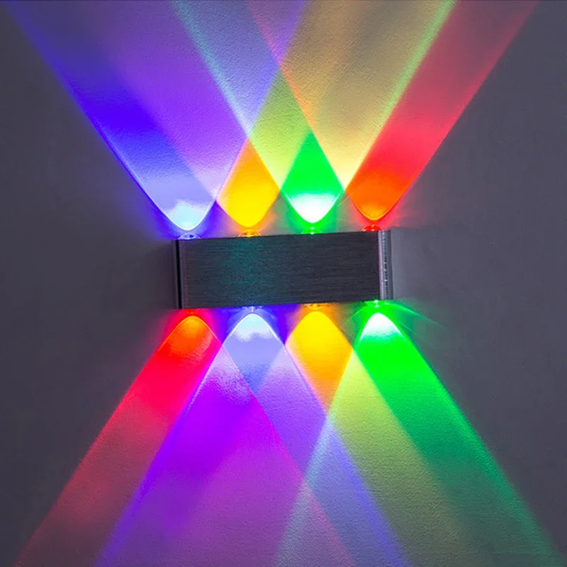 Modern LED Wall Light, Brushed Aluminum Wall Sconce, Up Down Beam Decorative Lamp for Home Bedroom  Hallway Club Bar Decoration