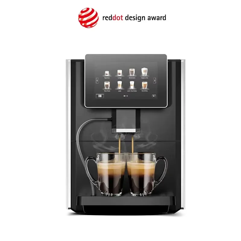 for. Smart Touch Screen Coffee Maker Fully Automatic Espresso Machine Commercial Electric Bean to Cup Brewer for Home Office