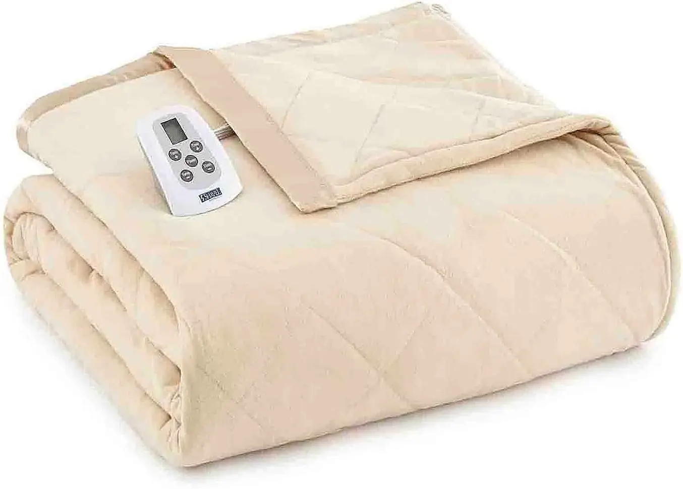 Home Products Micro Flannel King-Size Electric Heated Blanket, 10 Heat Settings with Timer & Safety Shutoff, Fast Heating