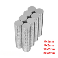 Round Neodymium Magnet 5x1 5x2 10x2 20x2 Magnetic N35 Magnets Super Strong Magnets for Fridge Super Powerful Disk Ultra Circular