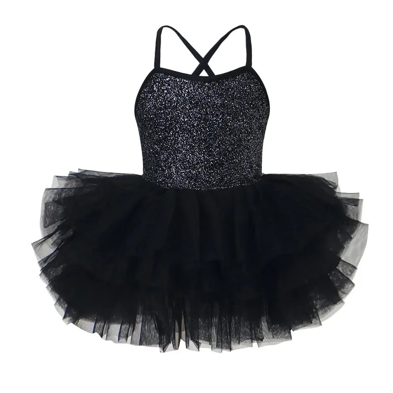 Girls Ballet Leotards Ballet Tutu Dress For Kids Dance Clothes Short Sleeves Skirt Gymnastics Dancewear Balleriana Clothes L540
