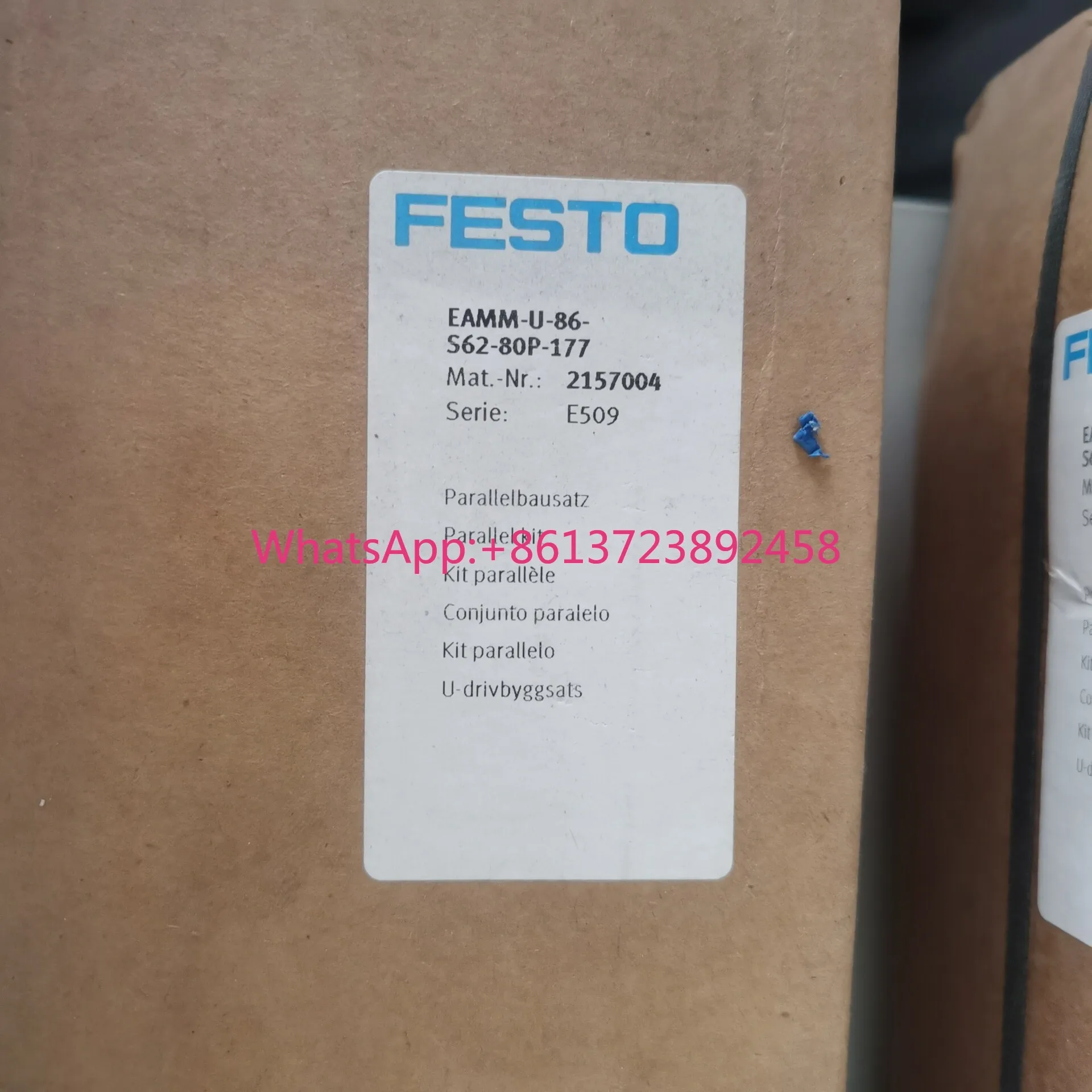 FESTO Festo, Parallel Assembly Kit EAMM-U-86-S62-80P-177 Model 2157004 High Quality