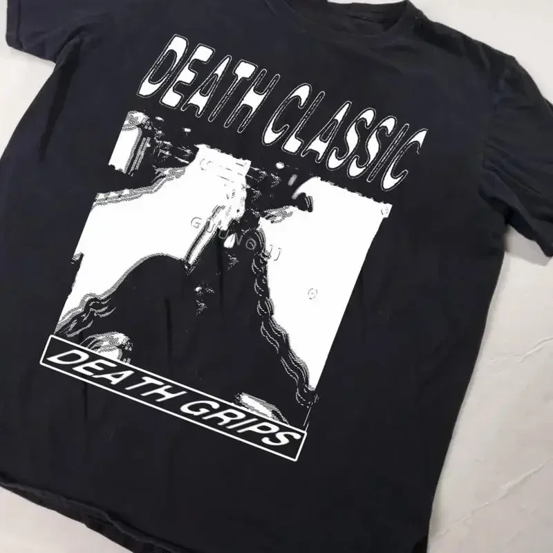 Death Classic Grips Black Full Size To 5Xl T Shirt