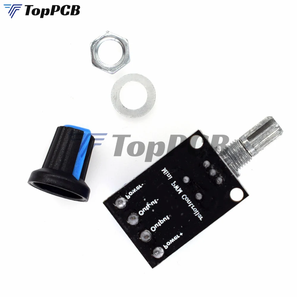 10A 5V 9V 12V DC Motor Speed Control PWM Potentiometer Governor Speed Regulation Board LED Dimming Ultra High Linearity Band