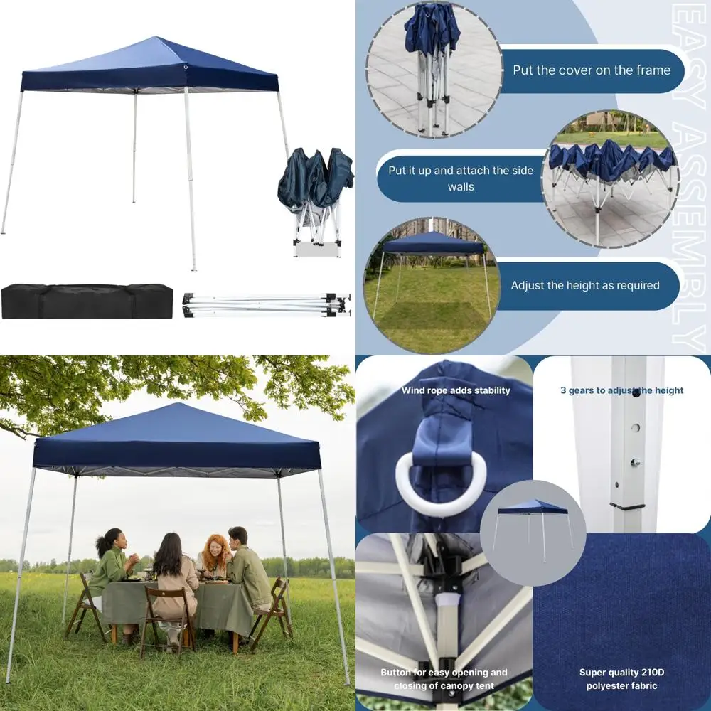 

Waterproof UV-Protected 10x10 Pop Up Gazebo Tent for Commercial Use, Ideal for Outdoor Parties and Events