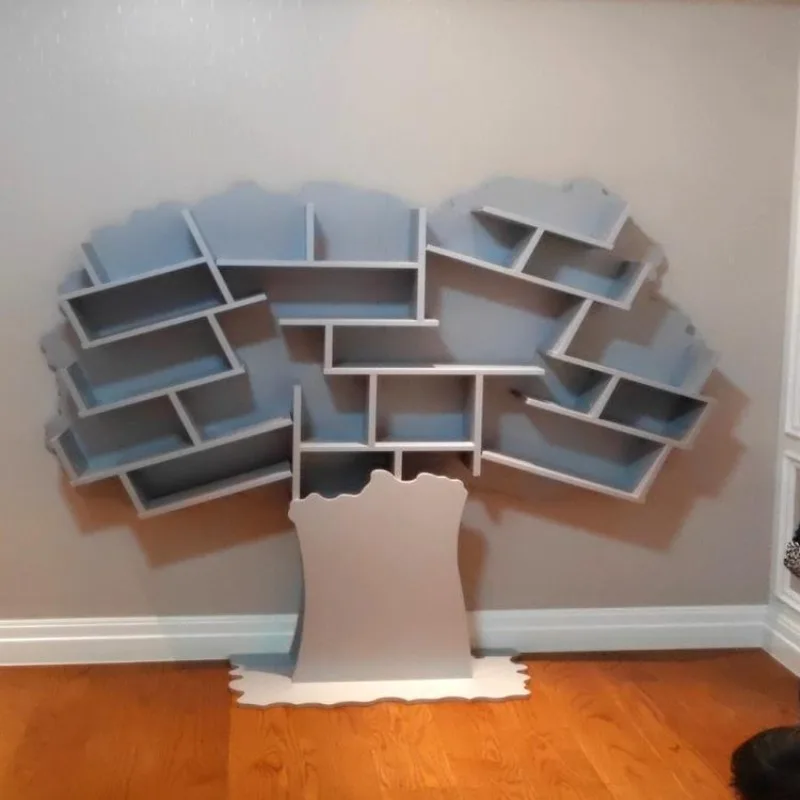 School Library Tree Bookshelf Sales Office Reading Area Children's Bookcase Picture Book Museum Window Display Shelf