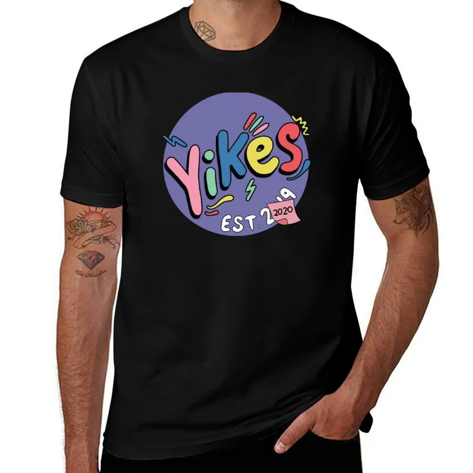 eddy burback yikes T-Shirt Relaxed Fit Casual Short Sleeve Top T-Shirt
