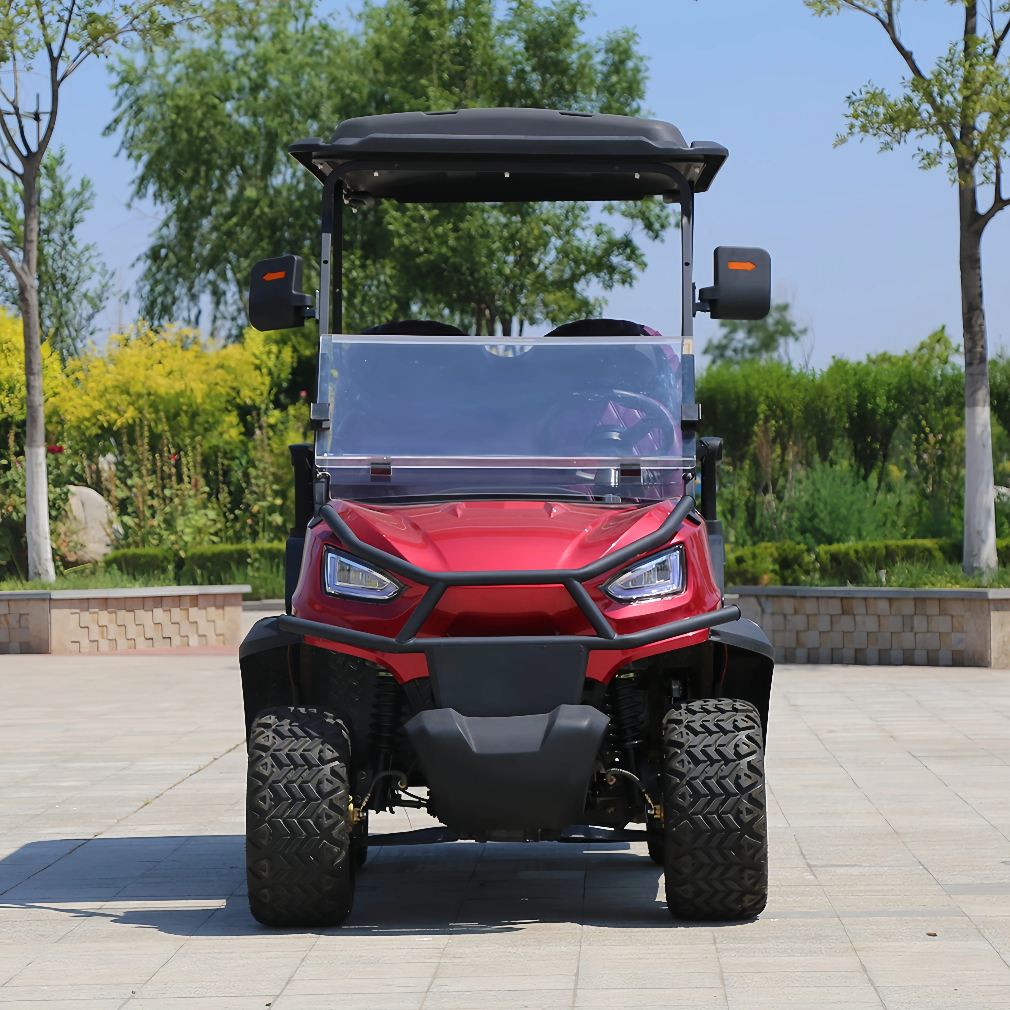 Custom street legal 4 seat electric golf cart lithium battery life longer Chinese factory cheap hot sale