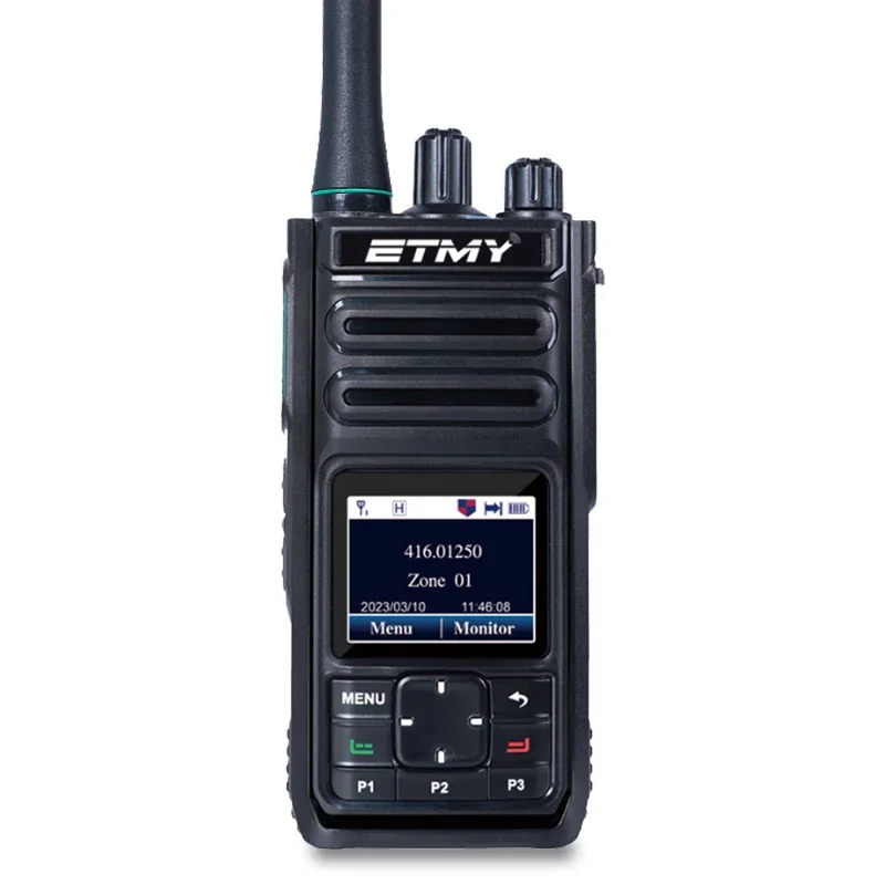 ETMY ET-D68 dmr radiobereik tot 10 km walkie talkie met sms'ing AES256 digitale gecodeerde walkie talkie