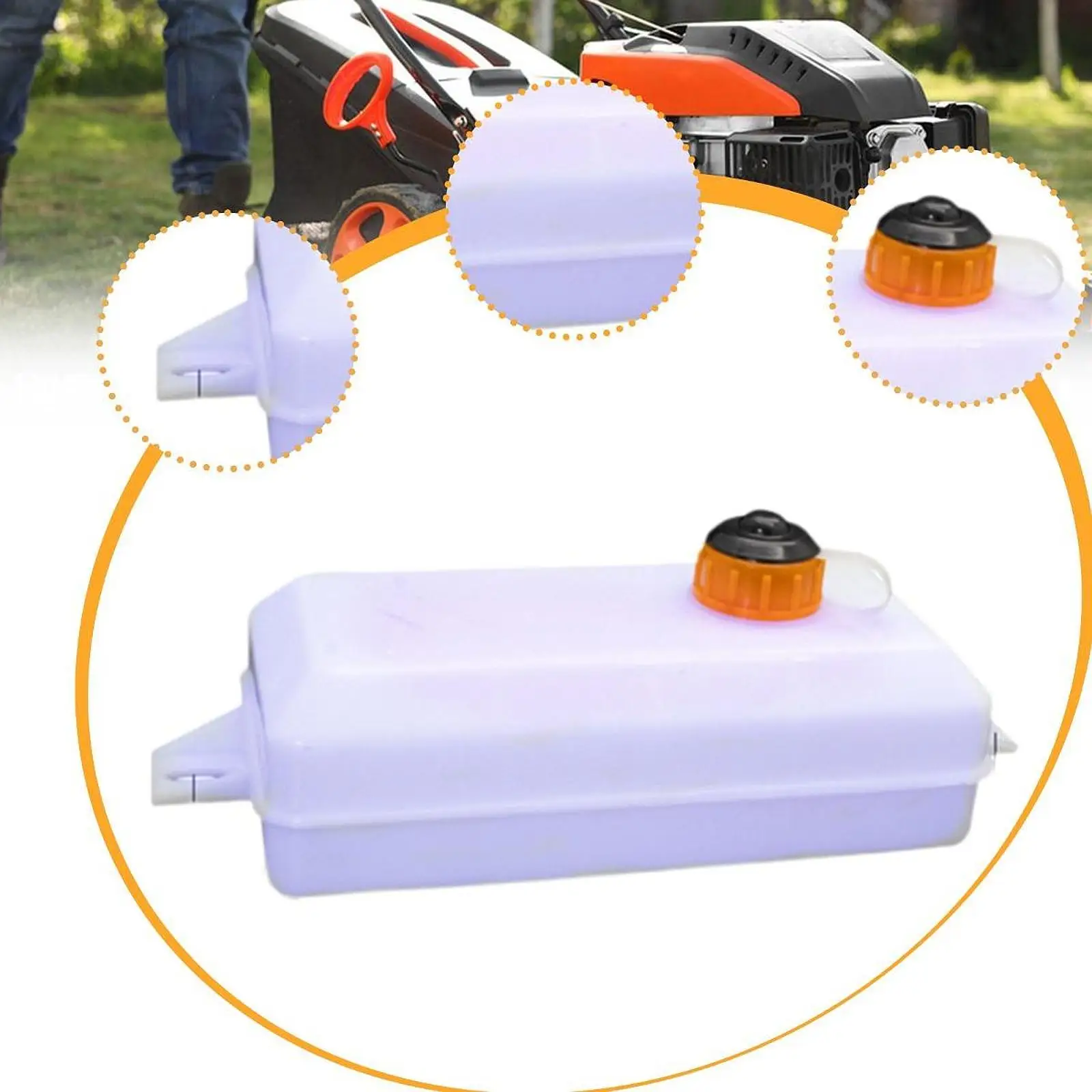 Impact Rammer Tank Large Thickened High Performance Oil Box Replacement Gas Tank Gas Canister for Cutter Mower Trimmer