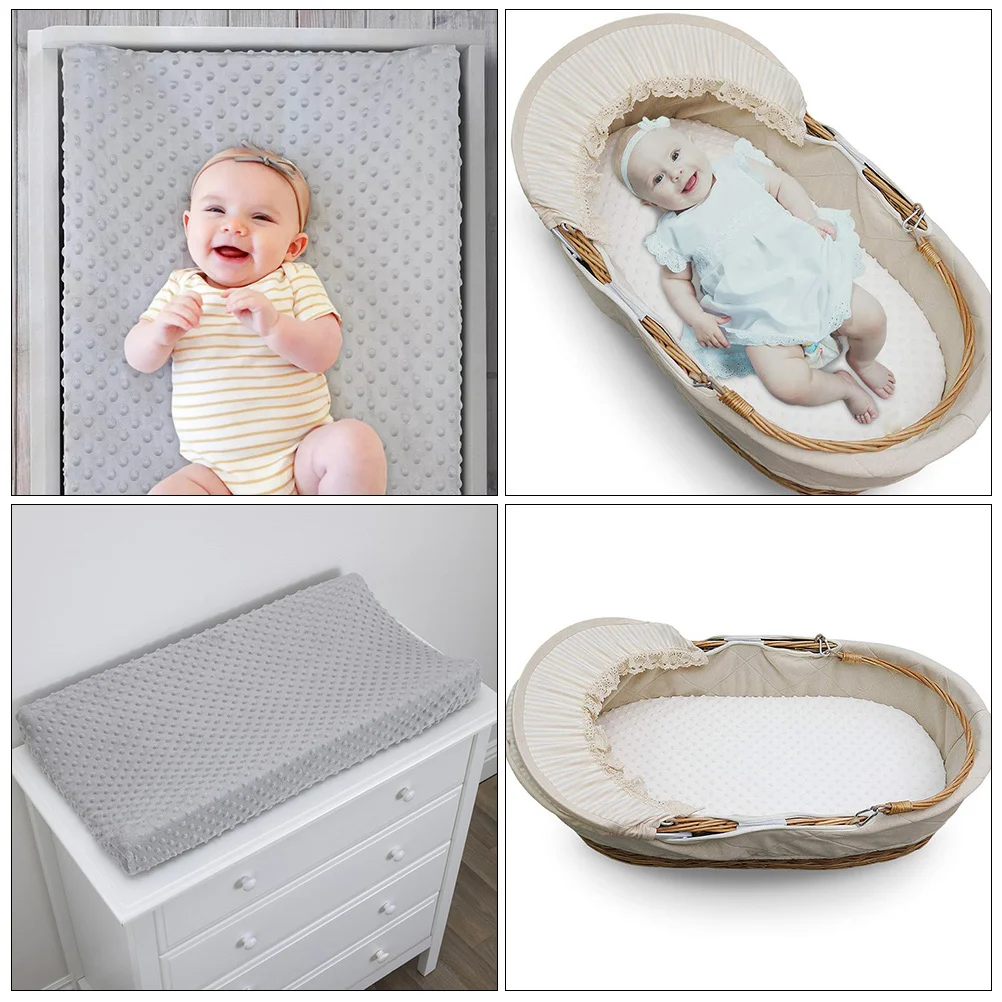 

2Pcs Changing Pad Cover Lightweight Rollable Washable Baby Changing Pad Protector Polyester Infant Toddler Essential