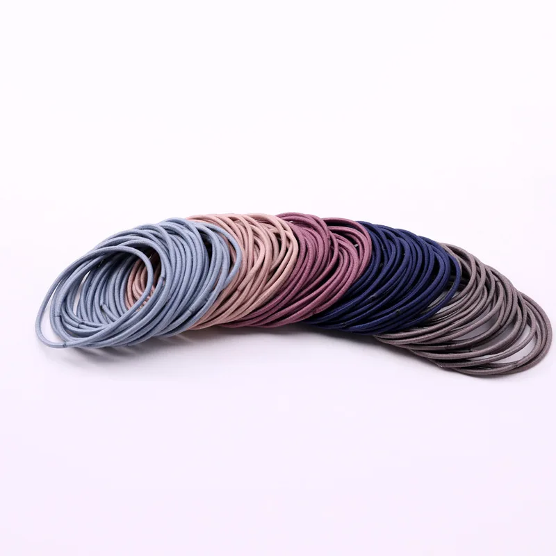 30/50/100pcs Hair Tie Girls with Black Hair Tie High Elastic Rubber Band for Women Men Thin Hair Tie Hair Accessories Hair Ties