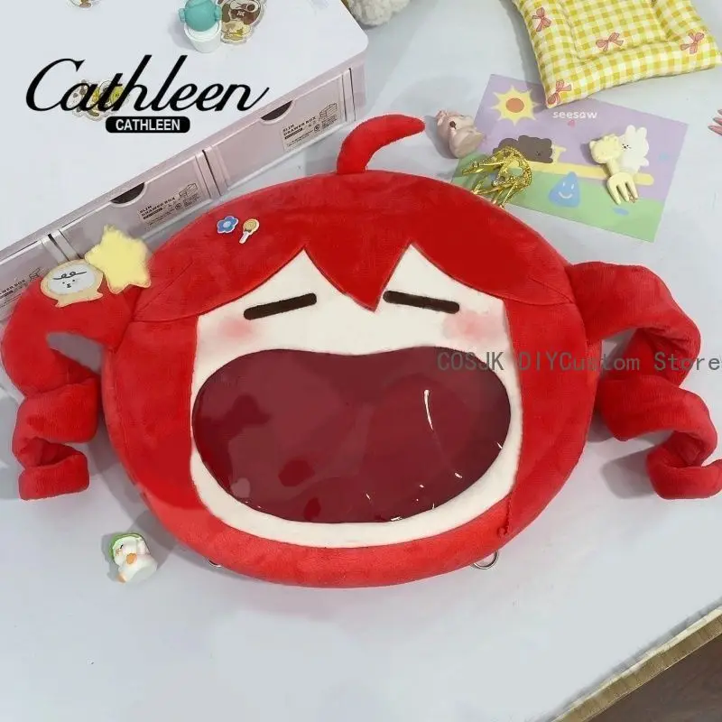 

Игра Kasane Teto Double Tail Braids Big Mouth itabag Рюкзак Сумка через плечо Сумка на плечо Плюшевая кукла Сумка Плюшевый подарок на день рождения