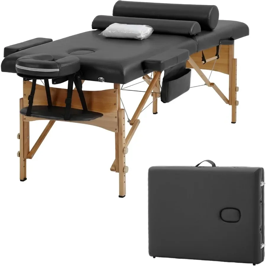 2-Fold Massage Table 84'' Portable Massage Spa Bed