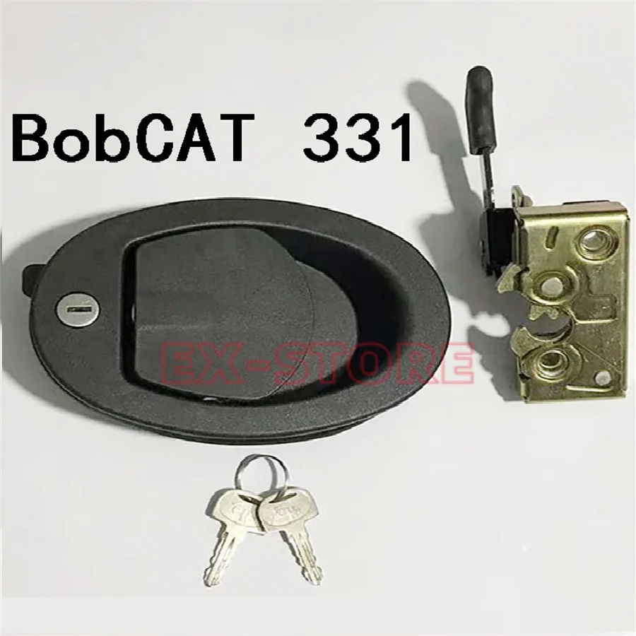 

Cabin door latch lock Bobcat Excavator 100,116,220,225,231, 320,321,322,323,324,325,328,329,331,334,335,337,341,418,430,435,442