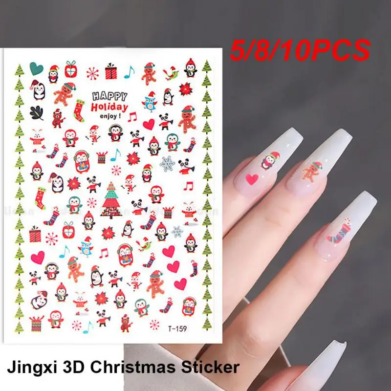 5/8/10PCS Nail Art Sticker Creatieve manicure Charmante creatieve manicure accessoires Nail Art decoratie