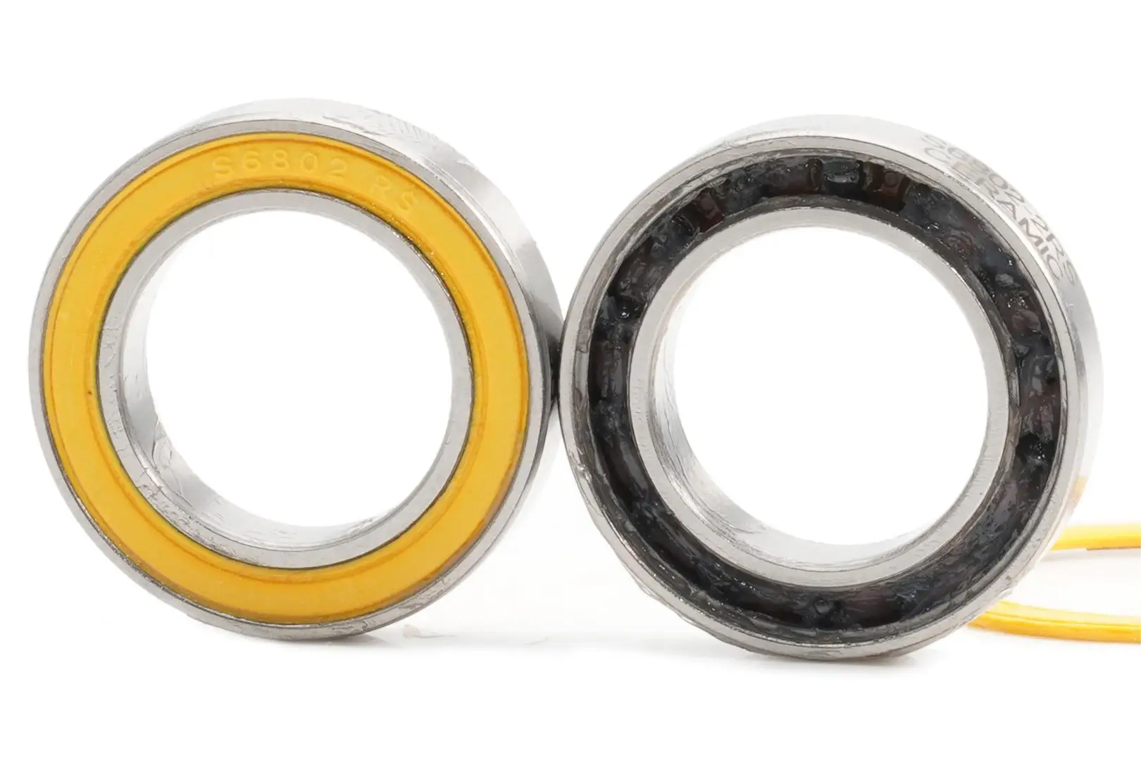 6800-2RS Edelstahl Lager 10*19*5mm (1 PC ) ABEC-3 6800 RS Fahrrad Hub Vorne Hinten Naben Rad 10 19 5 Keramik Kugeln Lager – Detail 5