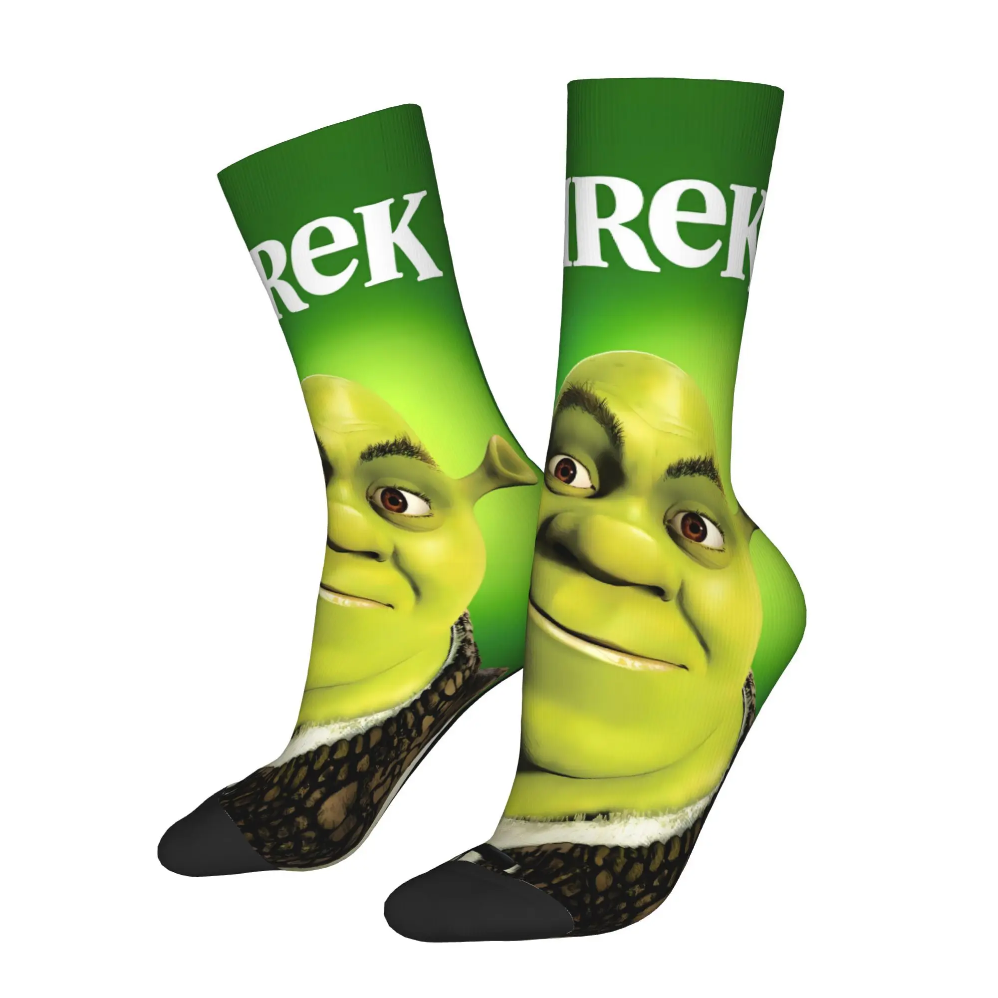

Носки с рисунком Шрек, мужские и женские осенние чулки в стиле Харадзюку