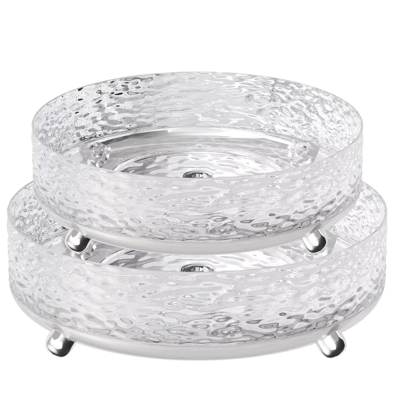 

Water Wave Turntable for Dining Table Storage Corrugated Turntable