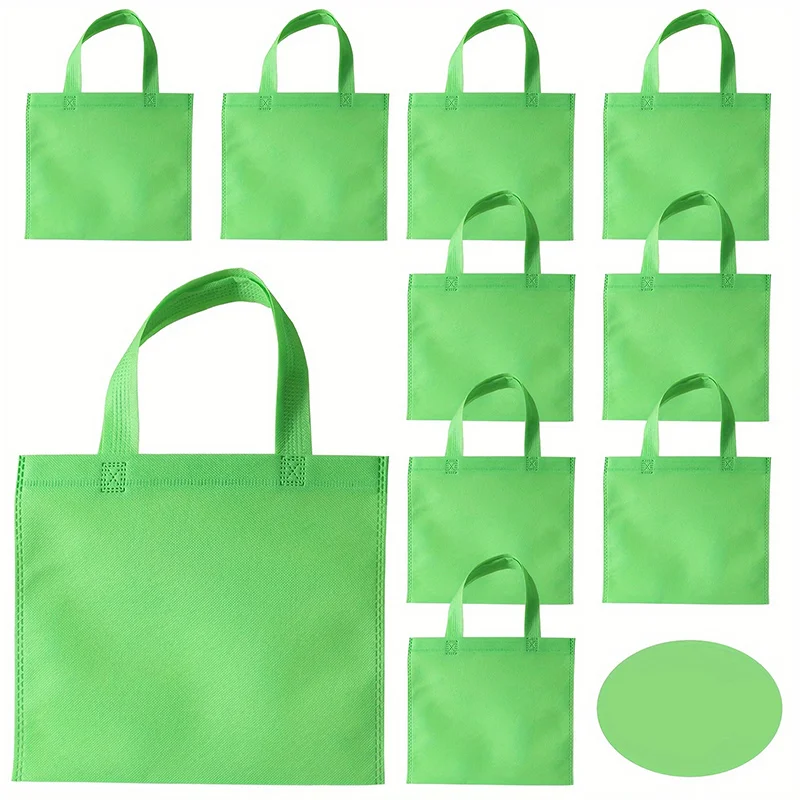 10/20/30pcs Regenboog Niet-geweven Tote Herbruikbare Geschenkzakjes Party Favor Bags voor Verjaardagsfeestje Valentijn Goodie Bags Winkelen Leveranties