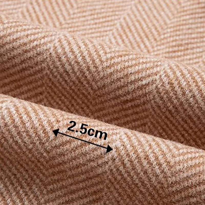 Wool Herringbone Fabric Fall Winter Thickened  Woolen Cashmere Fabrics  Sewing DIY Clothing Material Coat Pants Scarf Cloth