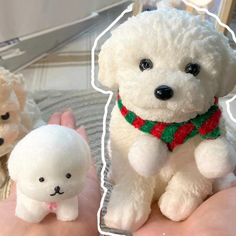 Bear Squeeze Toys TPR Big Dog Three-dimensional Pinch Toys Super Cute Stress Relieving Toy Doll Relaxing Toy Pinch Toys