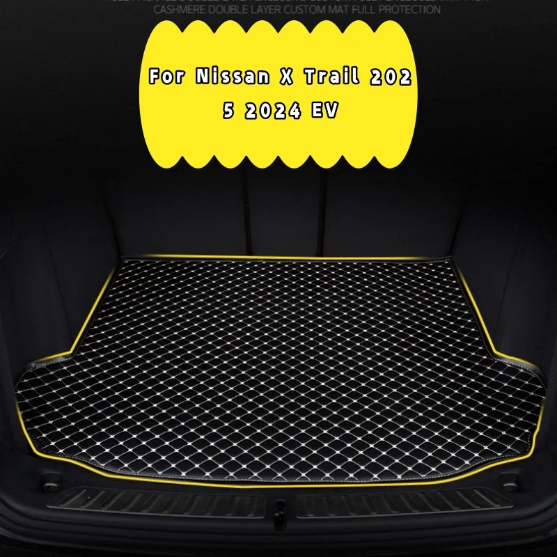 

For Nissan X Trail 2025 2024 EV Microfiber Leather Customized Car Trunk Mat Auitcase Mat Car Interior Accessories