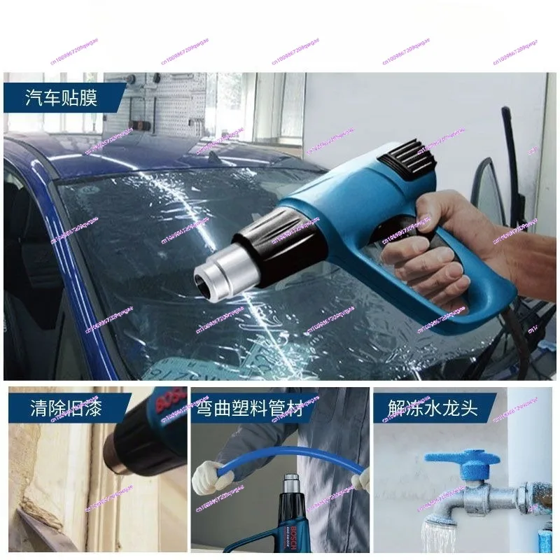 Industrial Heat Air Gun  High Power Digital Display Hot Air Blower 3-Speed Temperature Control