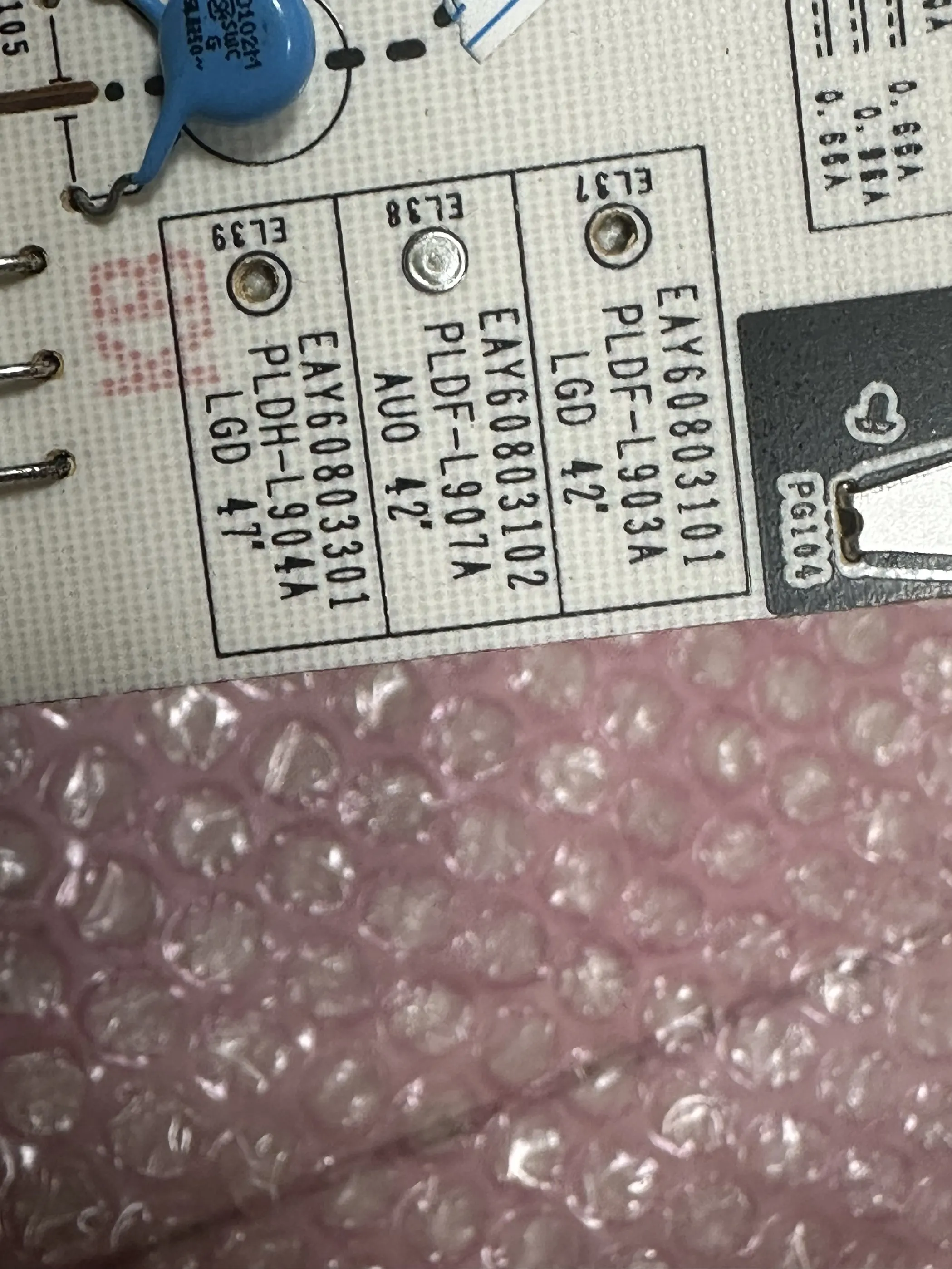 good work for EAY60803102 PLDF-L907A 3PCGC10008A-R power supply board
