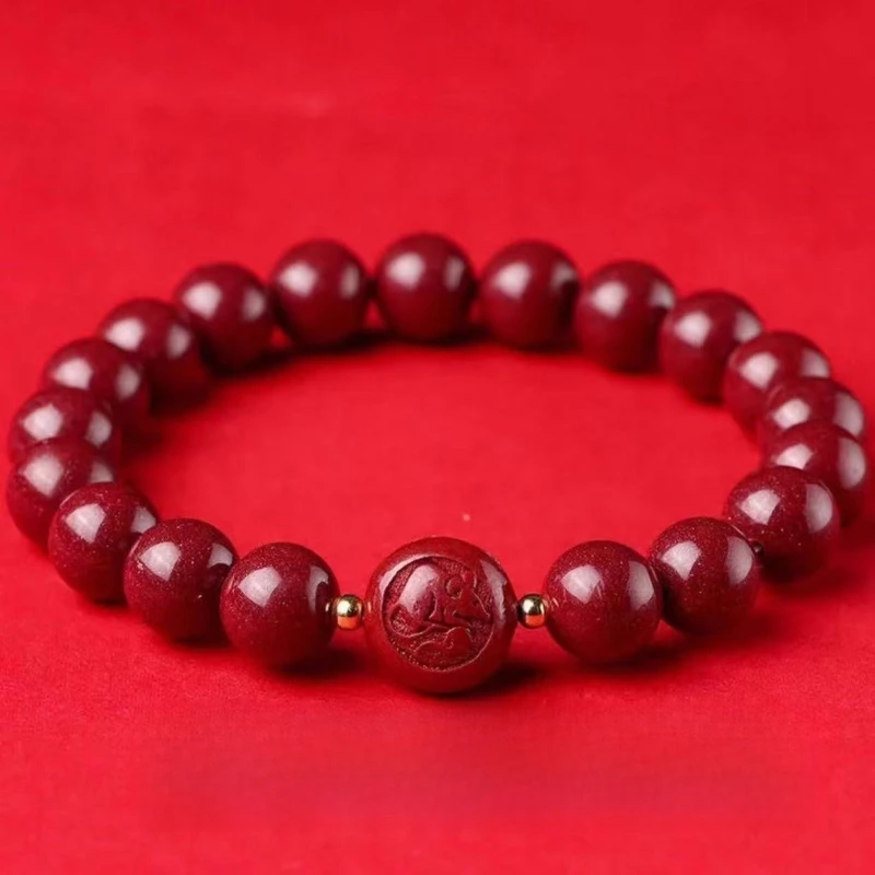 

Cinnabar Men's and Women's Bracelets, Purple Gold Sand Zodiac Jewelry, Fashion Jewelry