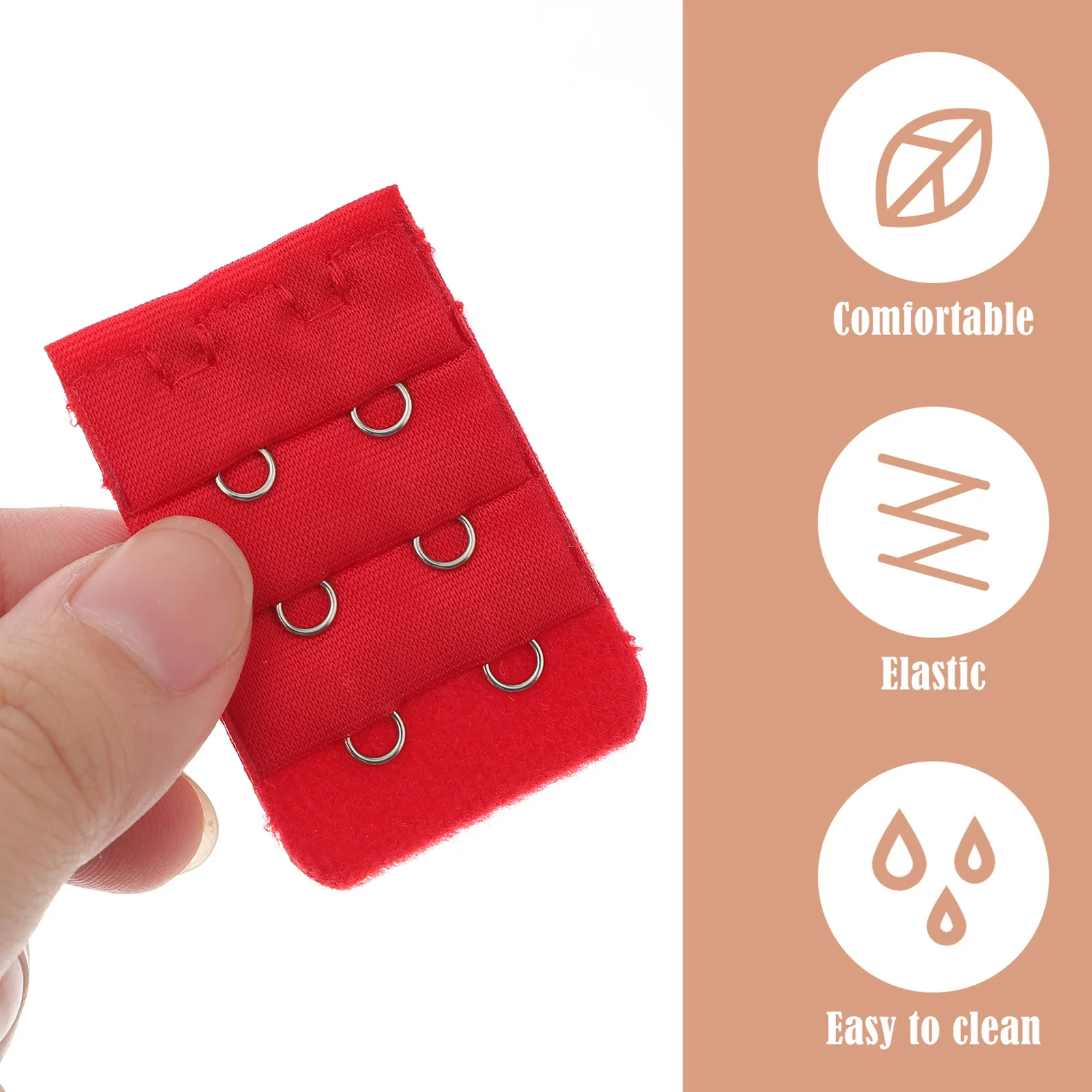 

10pc Women Bra Extenders Brassiere Extension Hooks Bra Underwear Extension Buckle Narrow 3 Rows 2 Buttons Comfortable Easy Wash