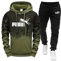 Hooded Sweatshirt and Sweatpants Outdoor Sports Jogger Suit Men's Set/Hoodie/Pants Autumn Winter Daily Casual Fashion Sportswear 3