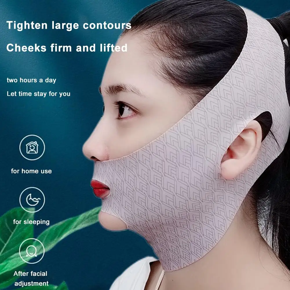 1pcs Chin Cheek Slimming BANDAGE V Shaper V Line Lifting Mask Face Lifting ต่อต้านริ้วรอยสายคล้องคอ Sleeping Mask เครื่องมือความงาม